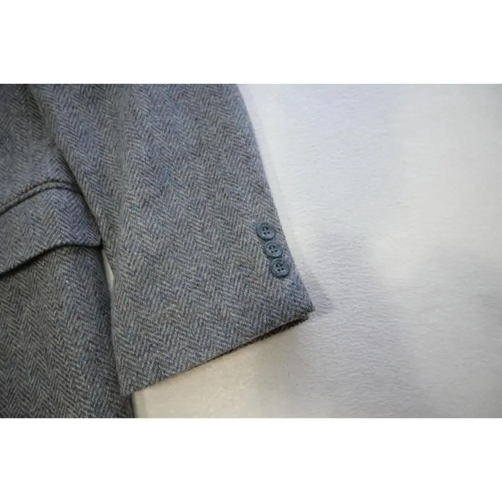Imperial Haggar Tweed Handwoven Herringbone Wool Blazer‎ Sports Jacket Sz 46 R